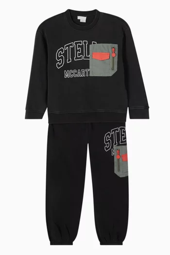 Logo Printed Sweatpants in Cotton