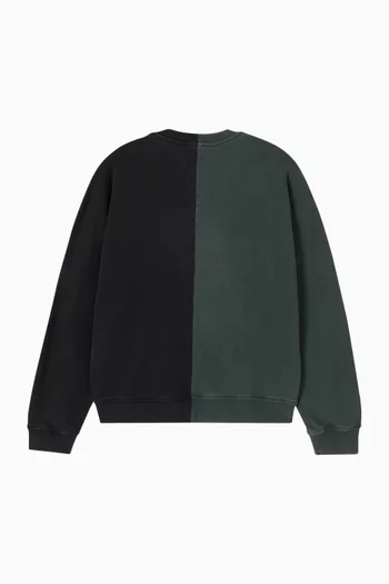 Colourblock Sweatshirt in Organic Cotton