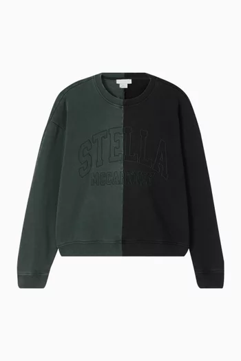 Colourblock Sweatshirt in Organic Cotton