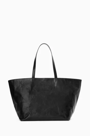 Punch Tote Bag in Crackle Patent Leather