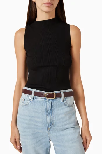 حزام كوليت بإبزيم جلد