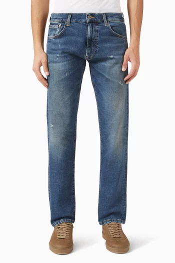 x Beckham Slim-fit Jeans in Stretch Denim