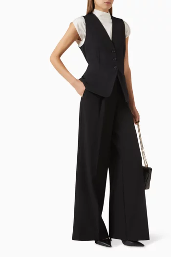 Javesta 1 Waistcoat in Stretch-crepe