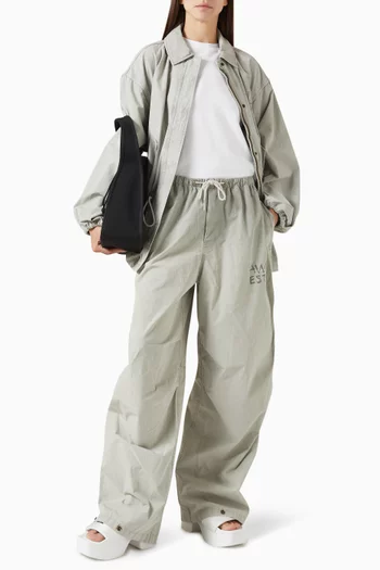 Dropped Waist Parka Jacket