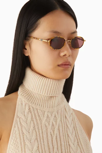 نظارة شمسية ريا بإطار أسيتات ومعدن