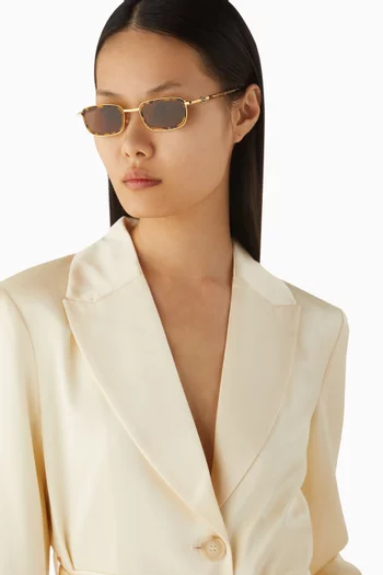 نظارة شمسية بليك بإطار أسيتات ومعدن