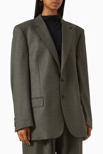 جاكيت نوا فضفاض صوف بكر