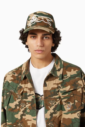 Running Dog Woodland Camo Trucker Cap