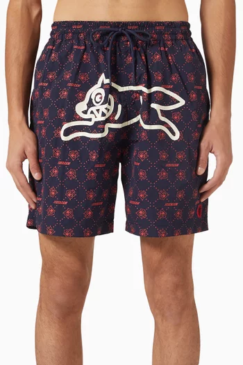 Monogram Running Dog Swim Shorts
