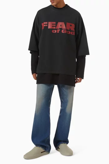 Straight 5 Pocket Jeans in Denim