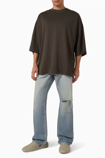 Straight 5 Pocket Jeans in Denim