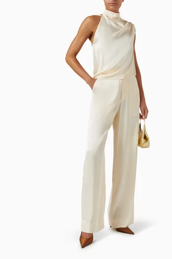 Tina Tailored Pants in Satin