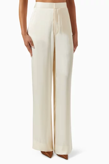 Tina Tailored Pants in Satin