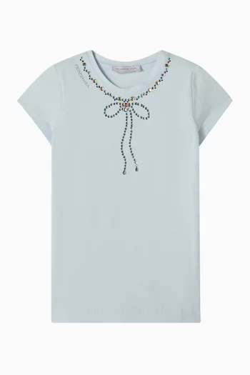 Neckpiece Print T-shirt