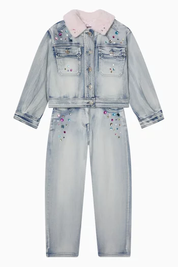 Jewelled Jeans in Denim