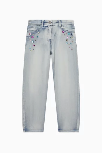Jewelled Jeans in Denim