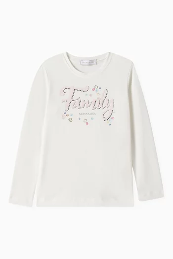Graphic Print T-shirt in Cotton