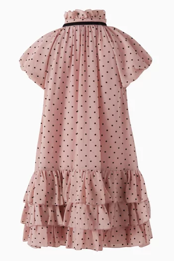 Polka Dot Ruffles Dress