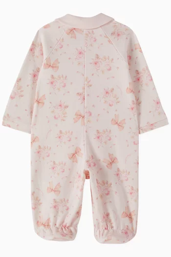 Bow & Flowers Pyjama in Cotton