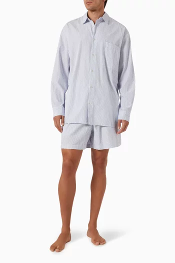 قميص بأكمام طويلة قطن بوبلين