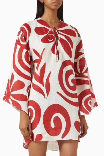Turin Mini Tunic Dress in Linen