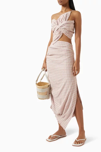 Orchiid Bow Top in Linen