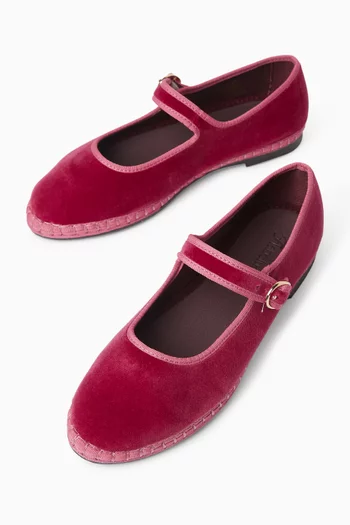 حذاء ماري جين فرانسيس مخمل