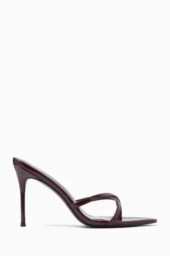 Donatella 100 Sandals in Faux Patent Leather