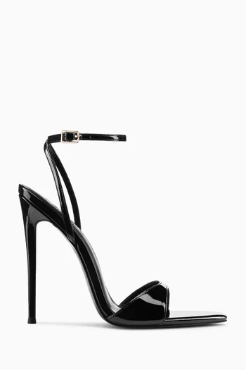 Gigi 120 Sandals in Faux Patent Leather