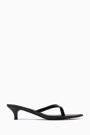 Ginza 55 Sandals in Croc-embossed Faux Leather