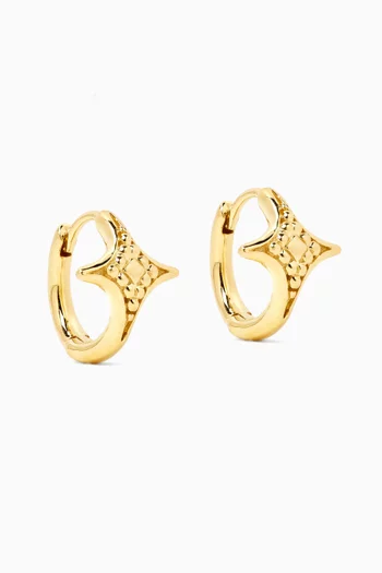 Luna Mini Hoop Earrings in 18kt Yellow Gold