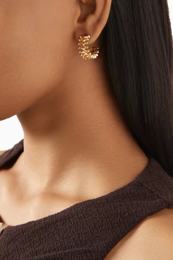 Sahra Hoop Earrings in 18kt Yellow Gold