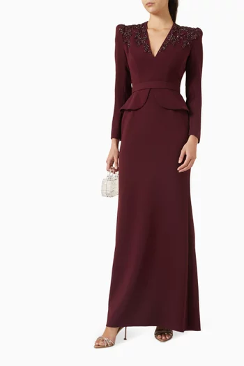 فستان سهرة نايت فلاورينج