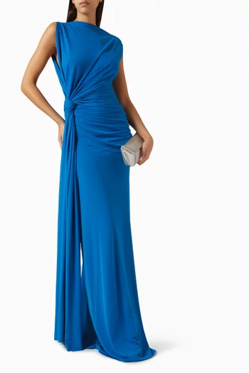 Twist Gown in Crepe Jersey