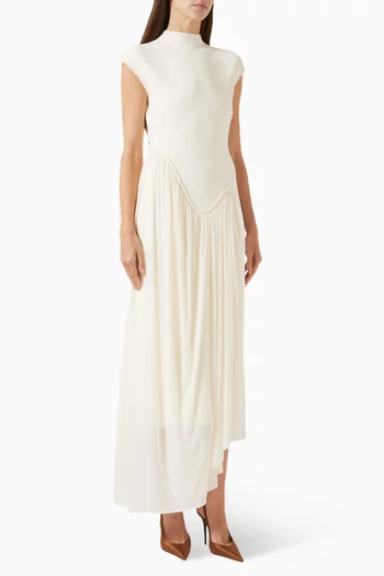 فستان فرانسيس منسوج شيفون وجيرسيه