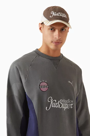 x KidSuper Baseball Cap in Cotton-blend