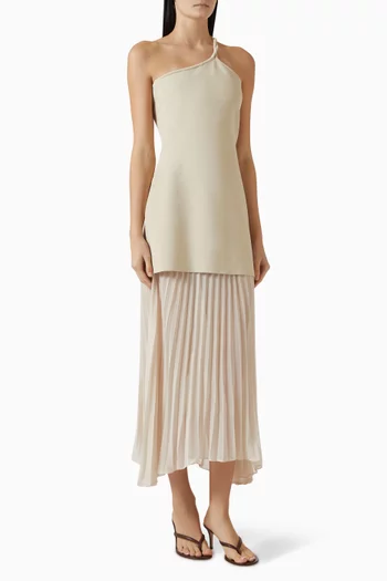 فستان فيتا طويل منسوج