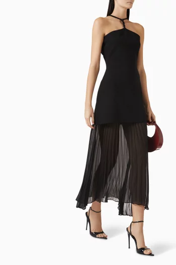 فستان فيتا طويل منسوج