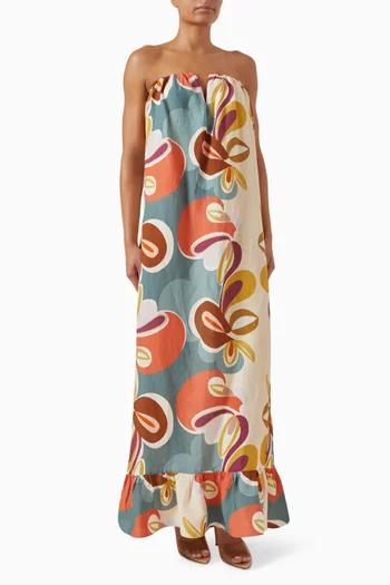 Floral-Print Maxi Dress