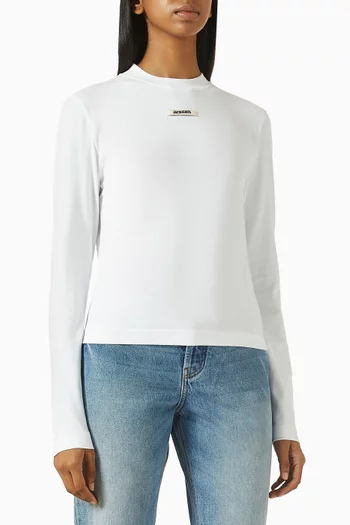 Le Gros Grain T-shirt in Cotton Blend