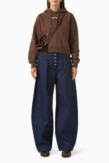 Le Gros Grain Hoodie in Cotton Fleece