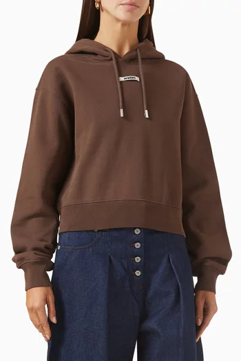 Le Gros Grain Hoodie in Cotton Fleece