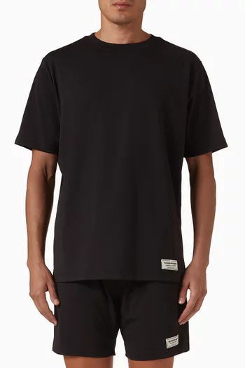 تي شيرت بقصة عادية قماش سوفتسكين معاد تدويره