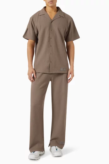 Short-sleeve Shirt in Seersucker Jersey