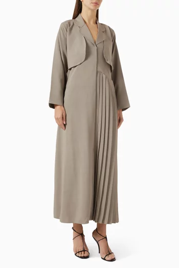 Pleated Flap Abaya