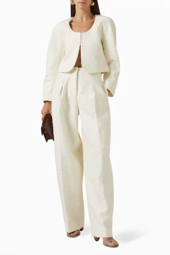 La Veste Cardigan Courte in Tweed