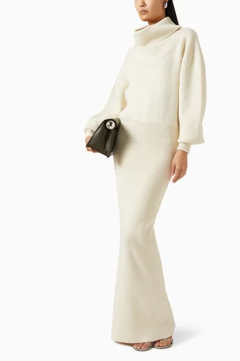 La Maille Pallone Maxi Sweater Dress