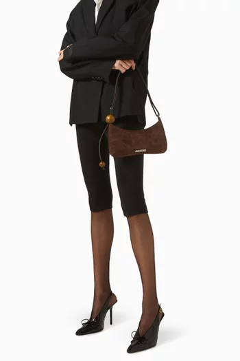 حقيبة كتف بيسو بيرل شمواه بنقشة جلد التمساح