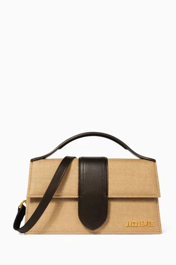 Le Grand Bambino Shoulder Bag in Raffia