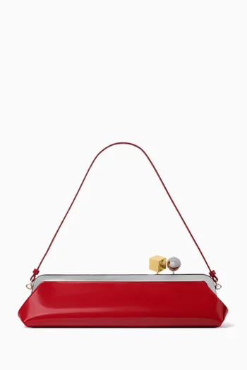Small La Pochette Salon Shoulder Bag in Leather